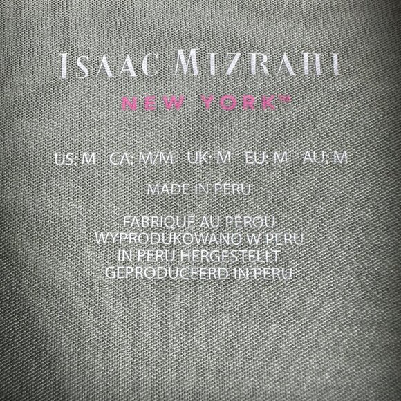 Isaac Mizrahi Top Womens Medium Green Pima Cotton Stretch Short Sleeve Tee Shirt - Picture 3 of 5
